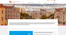 Umsetzung Homepage Tourismus Pankow 