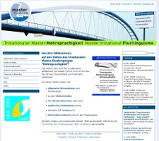 Homepage des trinationalen Master-Studiengangs Mehrsprachigkeit online!